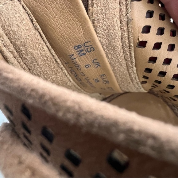 FRANCO Sarto Honolulu Leather Lace Up Heels/Boots size 8 - Picture 5 of 8